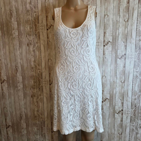 Calvin Klein Dresses & Skirts - Calvin Klein White Lace Dress Size 6